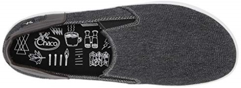Zapato Slip-on De Hombre En Tela Davis Chacos Negros