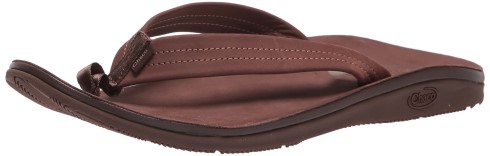 Chanclas Hombre Clasicas En Piel Marron Oscuro Chacos