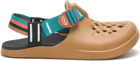 Zueco Chillos De Mujer Retro Marrón Camel Chacos