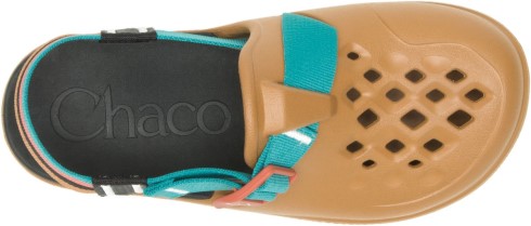 Zueco Chillos De Mujer Retro Marrón Camel Chacos