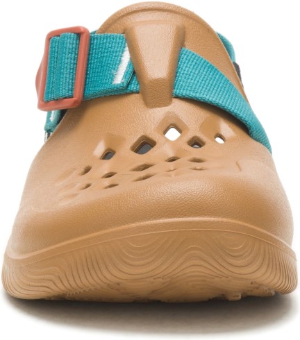 Zueco Chillos De Mujer Retro Marrón Camel Chacos