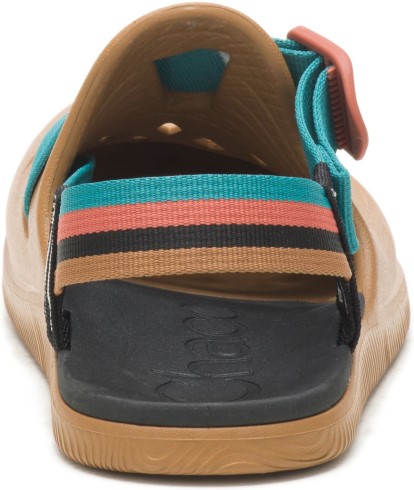 Zueco Chillos De Mujer Retro Marrón Camel Chacos