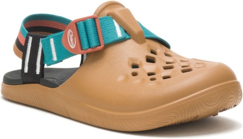 Zueco Chillos De Mujer Retro Marrón Camel Chacos