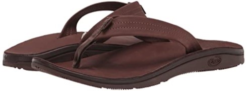 Chanclas Clasicas Mujer Piel Chacos Marron Oscuro